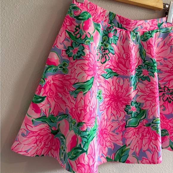 Lilly Pulitzer Vonita Circle Skirt Girl’s 14 Pink Blossom/Try Your Zest 006935 - Picture 4 of 8